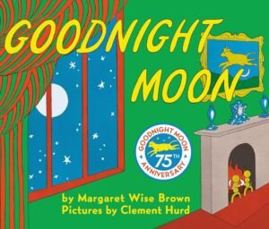 Goodnight Moon by Margaret Wise Brown book cover.