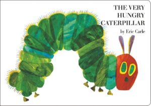 The Very Hungry Caterpillar by Eric Carle book cover.